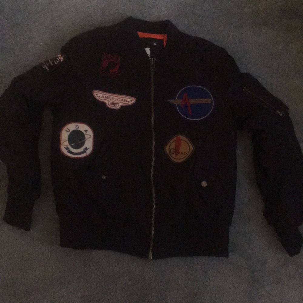 Black | American Stitch Bomber Jacket Size Medium